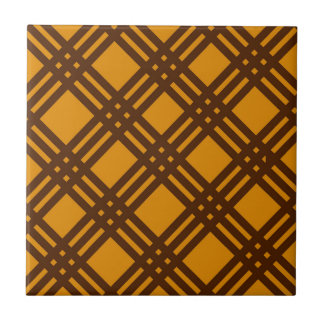 Oranje en bruin tegeltje