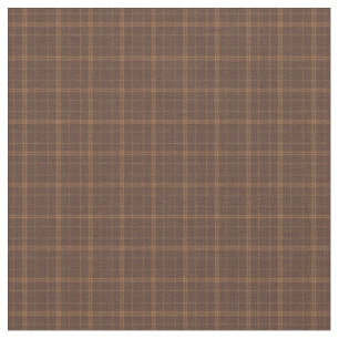 Oranje en bruin Tweed Stof