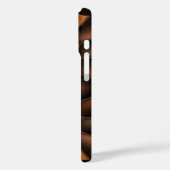 Oranje en bruine Abstracte spiraalherfst in het Ay Case-Mate iPhone Case (Achterkant / Links)