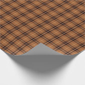 Oranje en bruine kalkhoudend cadeaupapier (Hoek)