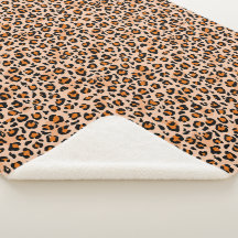 Oranje en bruine luipaardprint