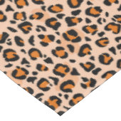 Oranje en bruine luipaardprint tafelkleed (Gekanteld)