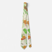 ORANJE EN CINNAMON STROPDAS (Voorkant)