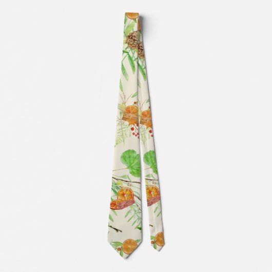 ORANJE EN CINNAMON STROPDAS (Voorkant)