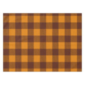 Oranje en donkerrood geruit tafelkleed (Voorkant (Horizontaal))