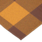 Oranje en donkerrood geruit tafelkleed (Gekanteld)