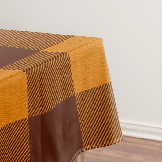 Oranje en donkerrood tafelkleed (Voorbeeld)