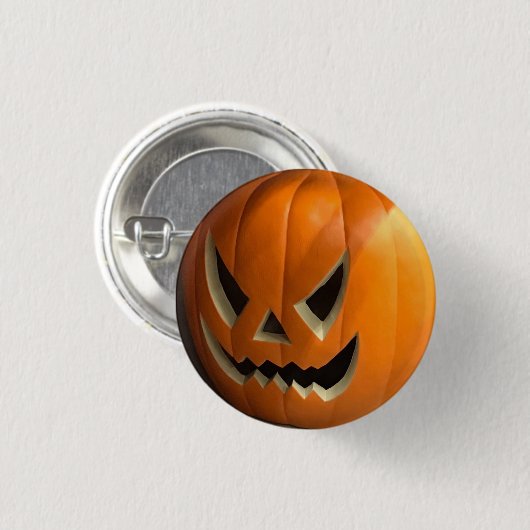 Oranje en duimbreed Halloween Ronde Button 3,2 Cm (Voorkant /achterkant)
