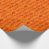 Oranje en geel Abstract Cadeaupapier (Hoek)
