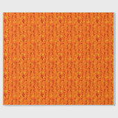 Oranje en geel Abstract Cadeaupapier (Vlak)
