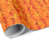 Oranje en geel Abstract Cadeaupapier (Rol Hoek)
