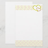 Oranje en geel briefpapier (Voorkant / Achterkant)