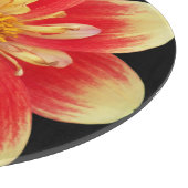 Oranje en geel Collarette Dahlia Floral Snijplank (Hoek)