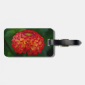 Oranje en Geel Dahlia Bagagelabel (Achterkant horizontaal)