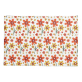  Oranje en geel flessenpatroon Kussensloop (Achterkant)