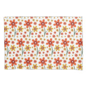 Oranje en geel flessenpatroon Kussensloop (Voorkant)