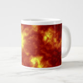 Oranje en geel grote koffiekop (Voorkant rechts)