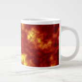 Oranje en geel grote koffiekop (Rechts)