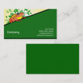 Oranje en geel kikker visitekaartje (Voorkant / Achterkant)