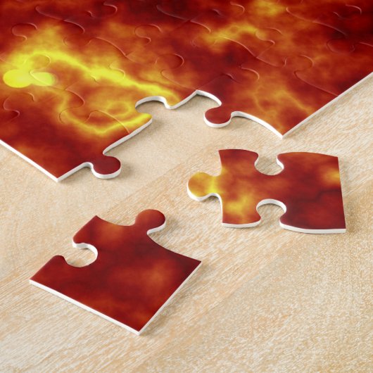 Oranje en geel legpuzzel (Zijkant)