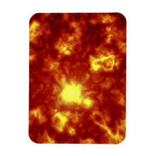 Oranje en geel magneet