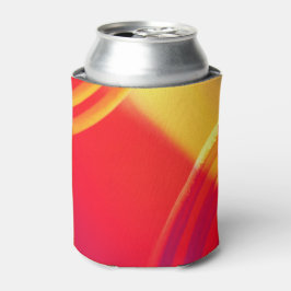 Oranje en geel patroon op de Koelbox Blikjeskoeler