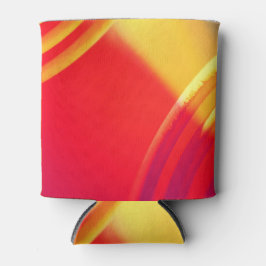 Oranje en geel patroon op de Koelbox Blikjeskoeler