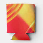 Oranje en geel patroon op de Koelbox Blikjeskoeler (Achterkant)