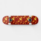 Oranje en geel skateboard (Horizontaal)