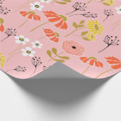 Oranje en geel Strijdblokpapier Cadeaupapier (Hoek)