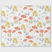 Oranje en geel Strijdblokpapier Cadeaupapier (Vlak)