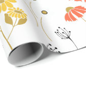 Oranje en geel Strijdblokpapier Cadeaupapier (Rol Hoek)