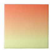 Oranje en geel verloop tegeltje (Voorkant)