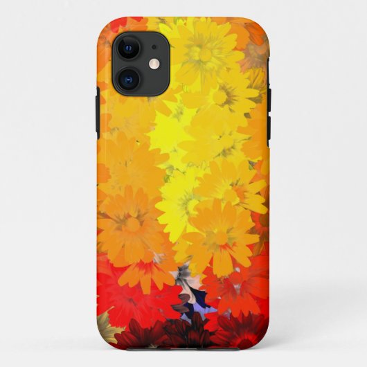 Oranje en gele bloemen Case-Mate iPhone case (Achterkant)