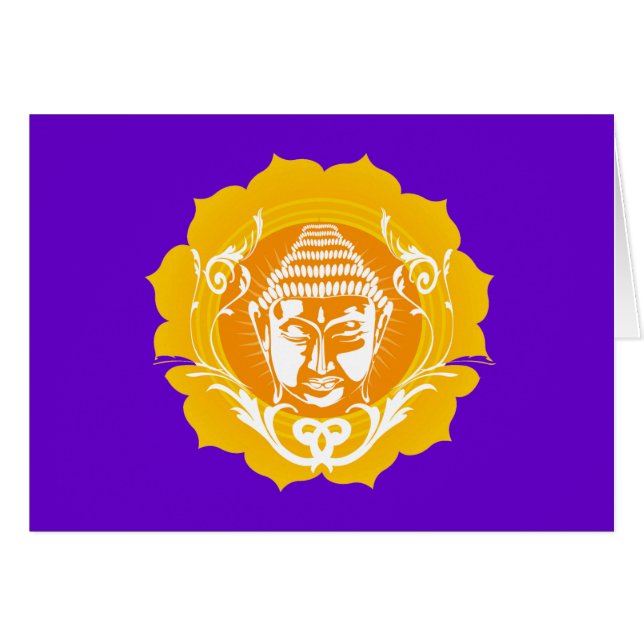 Oranje en gele boeddha (Voorkant Horizontaal)