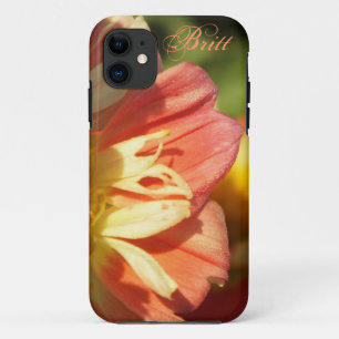 Oranje en gele Dahlia Flower iPhone 5 Hoesje