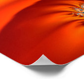 Oranje en gele fractale zoom poster (Hoek)
