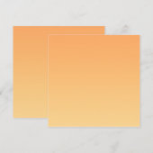 Oranje en gele gradiëntachtergrond (Voorkant / Achterkant)