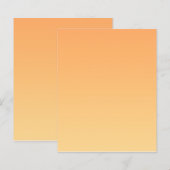 Oranje en gele gradiëntachtergrond (Voorkant / Achterkant)