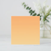 Oranje en gele gradiëntachtergrond bedankkaart (Staand voorkant)