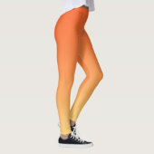 Oranje en gele gradiëntachtergrond leggings (Rechts)