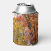 Oranje en gele Herfst Trees herfst Fotografie Blikjeskoeler (Blikje Achterkant)