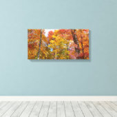 Oranje en gele Herfst Trees herfst Fotografie Canvas Afdruk (Insitu (Houten vloer))