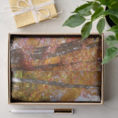 Oranje en gele Herfst Trees herfst Fotografie Tissuepapier (Geschenk)