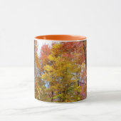 Oranje en Gele Herfstbomen Herfst Fotografie Mok (Midden)