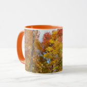 Oranje en Gele Herfstbomen Herfst Fotografie Mok (Voorkant links)