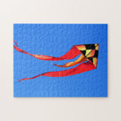 Oranje en gele kite Jigzaag Puzzle Legpuzzel (Horizontaal)