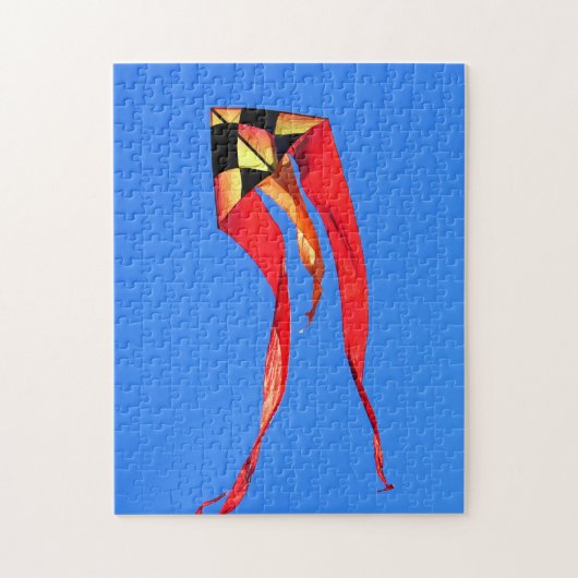 Oranje en gele kite Jigzaag Puzzle Legpuzzel (Verticaal)