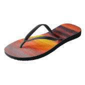 Oranje en gele kustvaart in de Stille Oceaan Teenslippers (Schuin)