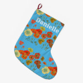 Oranje en gele maffia's voor kerststaart grote kerstsok (Voorkant (Hangend))